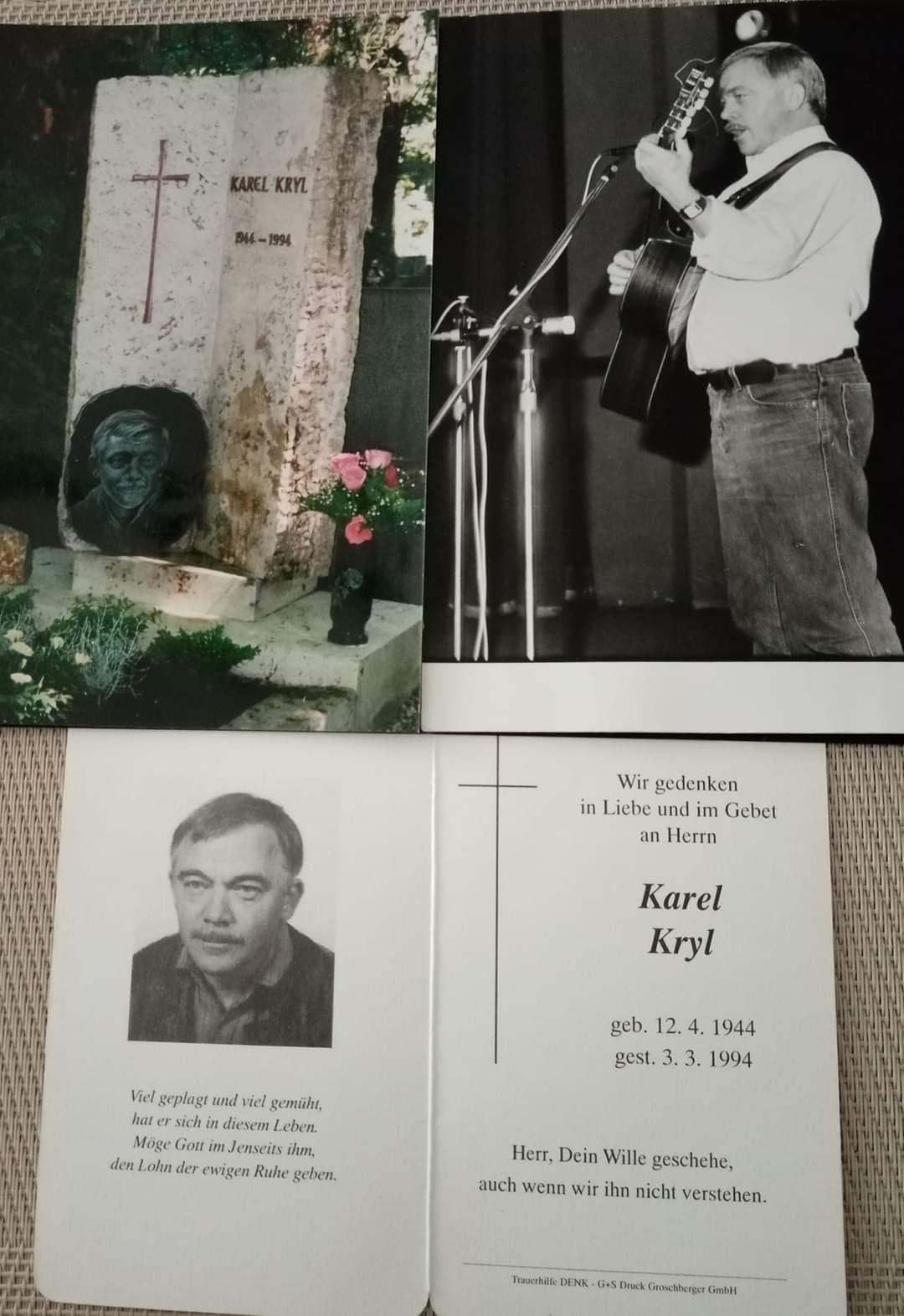 Karel Kryl má svoj hrob na cintoríne v Olšanoch v Prahe.