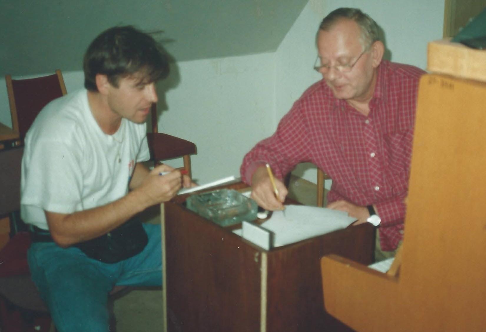 Svetozár Stračina na dobovej fotografii s Jaroslavom Moravčíkom